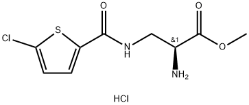methyl (2S)-2-amino-3-[(5-chlorothiophen-2-yl)formamido]propanoate hydrochloride Structure