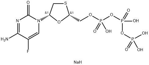 (-)-Emtricitabine Triphosphate Tetrasodium Salt Structure