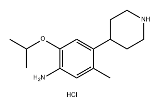 5-Methyl-2-(1-Methylethoxy)-4-
(4-piperidinyl)- BenzenaMine hydrochloride (1:1) Structure