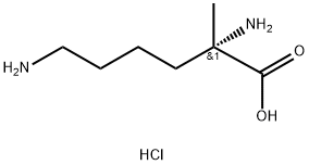 L-Lysine, 2-methyl-, hydrochloride (1:2) Structure