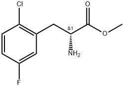 methyl (2R)-2-amino-3-(2-chloro-5-fluorophenyl)propanoate Structure