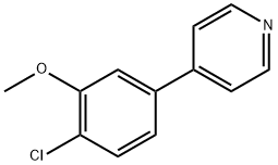 4-(4-Chloro-3-methoxyphenyl)pyridine Structure