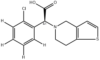 Clopidogrel carboxylic acid D4 Structure