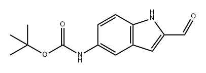 tert-butyl N-(2-formyl-1H-indol-5-yl)carbamate Structure