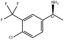 Benzenemethanamine, 4-chloro-α-methyl-3-(trifluoromethyl)-, (αS)- Structure
