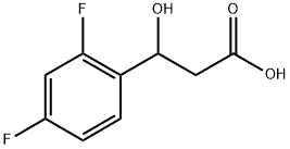 3-(2,4-difluorophenyl)-3-hydroxypropanoic acid Structure