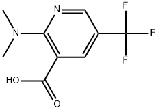 3-Pyridinecarboxylic acid, 2-(dimethylamino)-5-(trifluoromethyl)- Structure