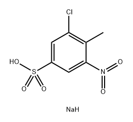 Benzenesulfonic acid, 3-chloro-4-methyl-5-nitro-, sodium salt (1:1) Structure