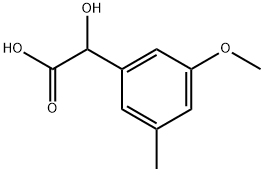 α-Hydroxy-3-methoxy-5-methylbenzeneacetic acid Structure
