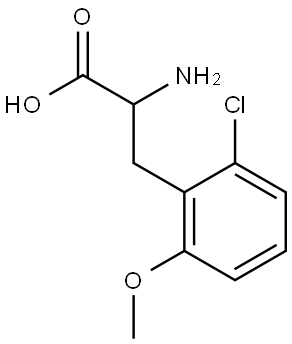 2-amino-3-(2-chloro-6-methoxyphenyl)propanoic acid Structure