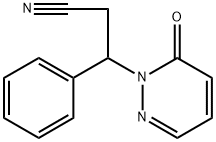 1(6H)-Pyridazinepropanenitrile, 6-oxo-β-phenyl- Structure