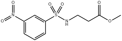 β-Alanine, N-[(3-nitrophenyl)sulfonyl]-, methyl ester Structure