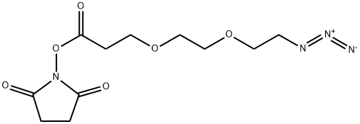 Azido-PEG2-NHS ester Structure