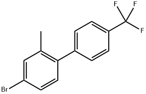4-Bromo-2-methyl-4'-(trifluoromethyl)-1,1'-biphenyl Structure