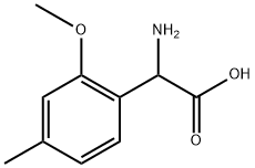 2-amino-2-(2-methoxy-4-methylphenyl)acetic acid Structure