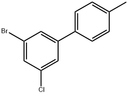 3-Bromo-5-chloro-4'-methyl-1,1'-biphenyl Structure