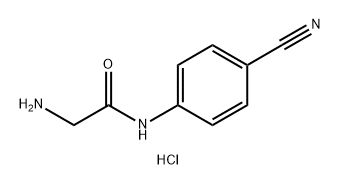 Acetamide, 2-amino-N-(4-cyanophenyl)-, hydrochloride (1:1) Structure