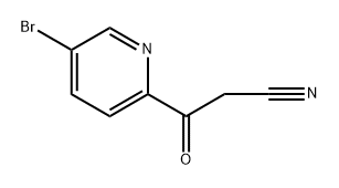 2-Pyridinepropanenitrile, 5-bromo-β-oxo- Structure