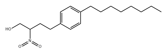 2-Nitro-4-(4-octylphenyl)butan-1-ol Structure
