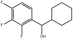 α-Cyclohexyl-2,3,4-trifluorobenzenemethanol Structure