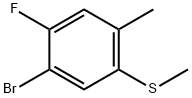 (5-Bromo-4-fluoro-2-methylphenyl)(methyl)sulfane Structure
