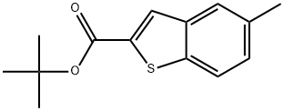 1,1-Dimethylethyl 5-methylbenzo[b]thiophene-2-carboxylate Structure