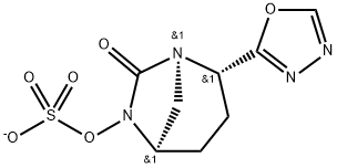 Sulfuric acid, mono[(1R,2S,5R)-2-(1,3,4-oxadiazol-2-yl)-7-oxo-1,6-diazabicyclo[3.2.1]oct-6-yl] ester, ion(1-) Structure