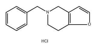 Furo[3,2-c]pyridine, 4,5,6,7-tetrahydro-5-(phenylmethyl)-, hydrochloride (1:1) Structure