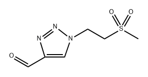 1-(2-(Methylsulfonyl)ethyl)-1H-1,2,3-triazole-4-carbaldehyde Structure