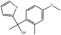 2-Thiophenemethanol, α-(4-methoxy-2-methylphenyl)-α-methyl- Structure