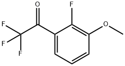 2,2,2-Trifluoro-1-(2-fluoro-3-methoxyphenyl)ethanone Structure