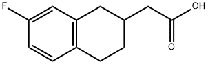 2-(7-fluoro-1,2,3,4-tetrahydronaphthalen-2-yl)acetic acid Structure