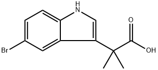 1H-Indole-3-acetic acid, 5-bromo-α,α-dimethyl- Structure