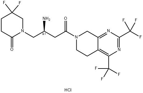 Gemigliptin hydrochloride Structure