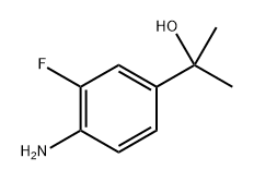 Benzenemethanol, 4-amino-3-fluoro-α,α-dimethyl- Structure