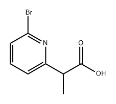 2-(6-bromopyridin-2-yl)propanoic acid Structure