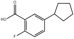 5-cyclopentyl-2-fluorobenzoic acid Structure