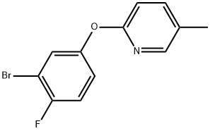 2-(3-Bromo-4-fluorophenoxy)-5-methylpyridine Structure