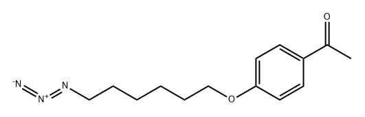 Ethanone, 1-[4-[(6-azidohexyl)oxy]phenyl]- Structure