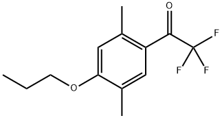 1-(2,5-Dimethyl-4-propoxyphenyl)-2,2,2-trifluoroethanone Structure