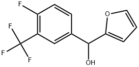 2-Furanmethanol, α-[4-fluoro-3-(trifluoromethyl)phenyl]- Structure