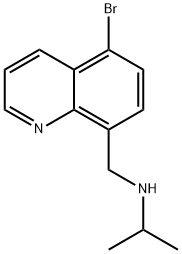 N-((5-bromoquinolin-8-yl)methyl)propan-2-amine Structure