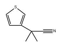 2-methyl-2-(thiophen-3-yl)propanenitrile Structure