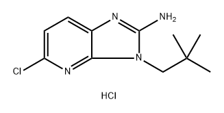5-chloro-3-neopentyl-3H-imidazo[4,5-b]pyridin-2-amine hydrochloride Structure