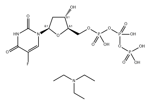 5-Fluoro-2'-deoxyuridine-5'-triphosphate (triethylammonium salt form) Structure