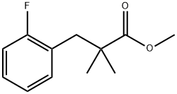 Benzenepropanoic acid, 2-fluoro-α,α-dimethyl-, methyl ester Structure