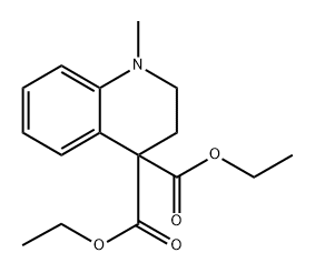 diethyl 1-methyl-2,3-dihydroquinoline-4,4(1H)-dicarboxylate Structure