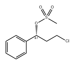 Benzenemethanol, α-(2-chloroethyl)-, 1-methanesulfonate, (αR)- Structure