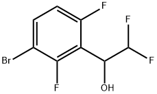 3-Bromo-α-(difluoromethyl)-2,6-difluorobenzenemethanol Structure