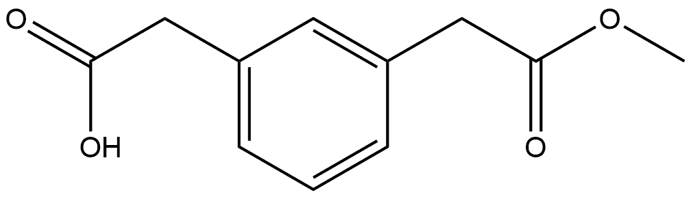 1,3-Benzenediacetic acid, 1-methyl ester Structure